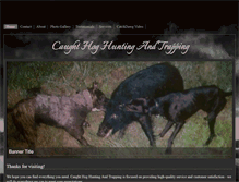 Tablet Screenshot of caughthoghuntingandtrapping.com